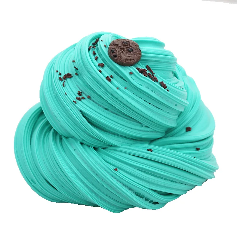 4 упаковки цветная коробка масло пушистые лизунки конфеты хлопок нетоксичный слайм набор с