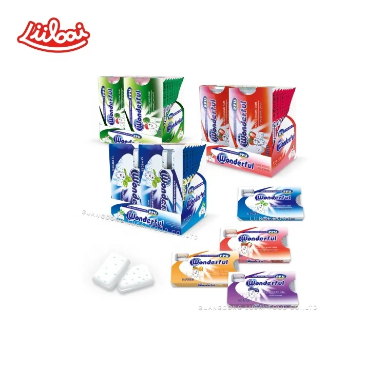 Lubai Yida Low Price Mint Fruit Flavor Bubble Gum
