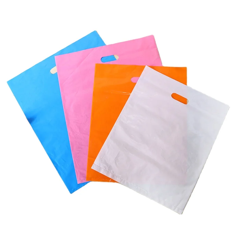 Экологически чистая Розничная сумка YC 100% перерабатываемая пластиковая упаковка LDPE с термоуплотнительной ручкой для косметики покупок