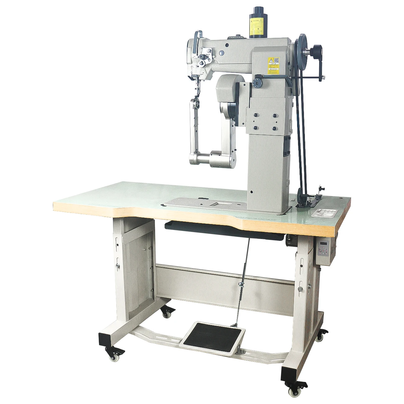 180 Degree Rotating Roller Feed Industrial Sewing Machine For Leather Handbag