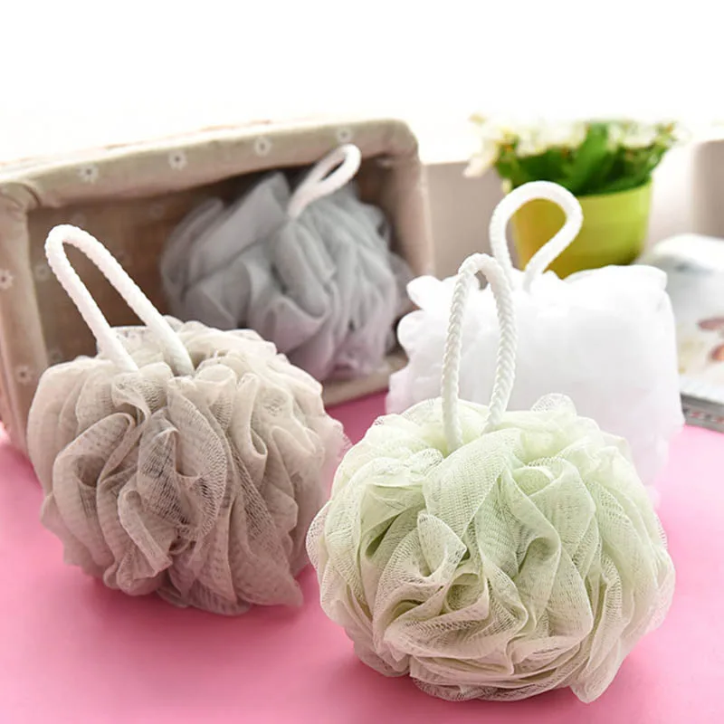 Custom Large Loofah Bath Sponge Body Scrubber Mesh Shower Pouf Bath Ball Sponge for Exfoliating