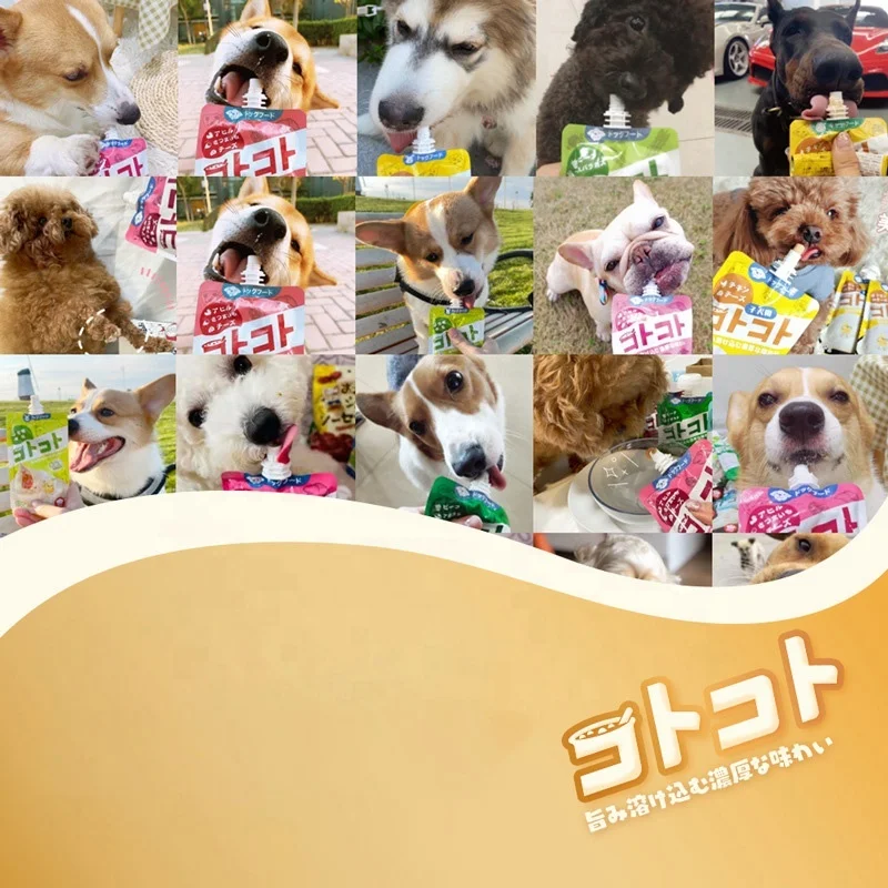 Factory Custom High Quality 100g Pouch Pet Food Animal Supplies Delicious Cat Lick Treats Snacks Food