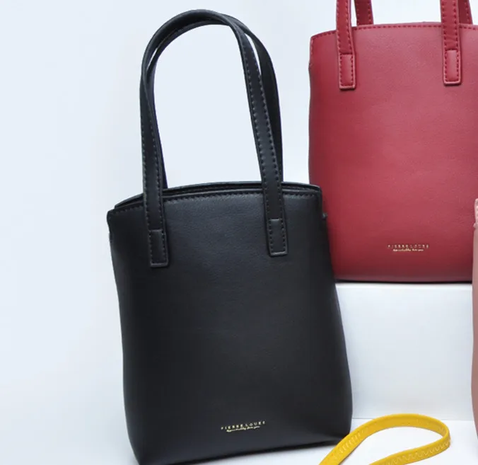 Pierre Loues Newest Design Minimalist  Fashion  PU leather Hand Bags  Women Handbags Ladies