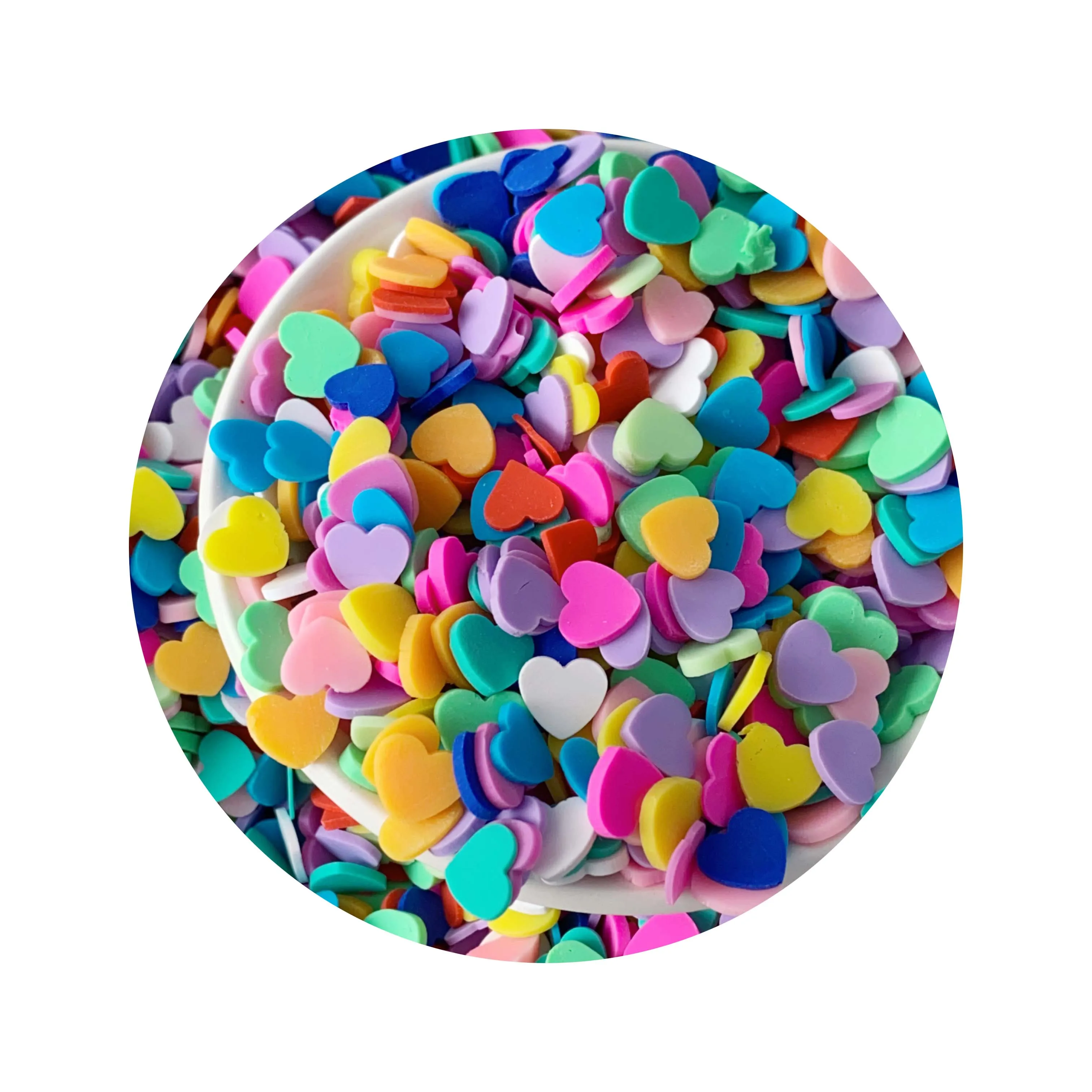 Factories Wholesale 1KG Handcrafted Clay Accessories Custom Slime Stuff and Soft Toy Heart Valentines Day Gift