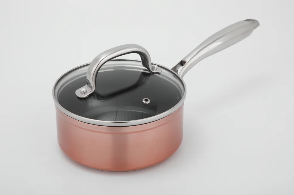 Linkfair Professional Food Grade kitchenware 8 PCS Cookware Set Aluminum Cooking Pots and Pans with non-stick coating