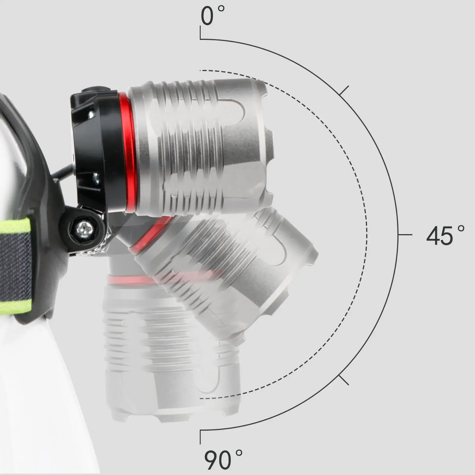 Usb Rechargeable Safety Head Lamp Outdoor Waterproof Headlamp Xhp50 Head Lights High Power Head Torch Fishing Camping Running