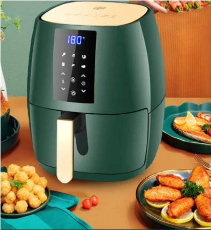 1400W 6L Air Fryer Oil free Health Cooker Multifunction Smart Touch LCD Deep Air Fryer French Fries Pizza Fryer Pot