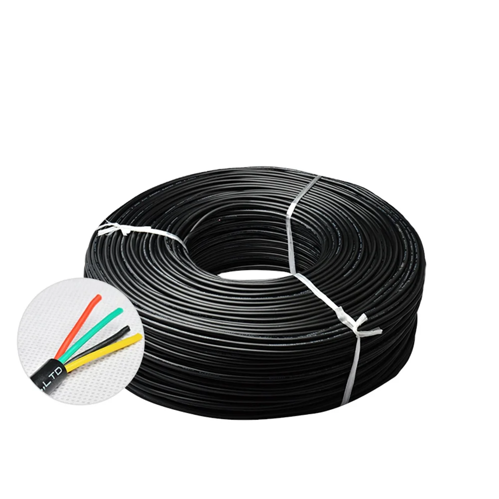VDE certificate H03Z1Z1-F 0.5MM multi core 2core  28/0.15 bare copper XLPE insulation electrical cable wire
