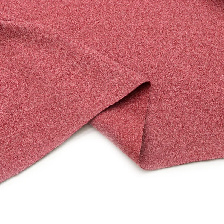 92% polyester 8% spandex 280gsm knitted soft and warm knitted boucle sweater knit fabric