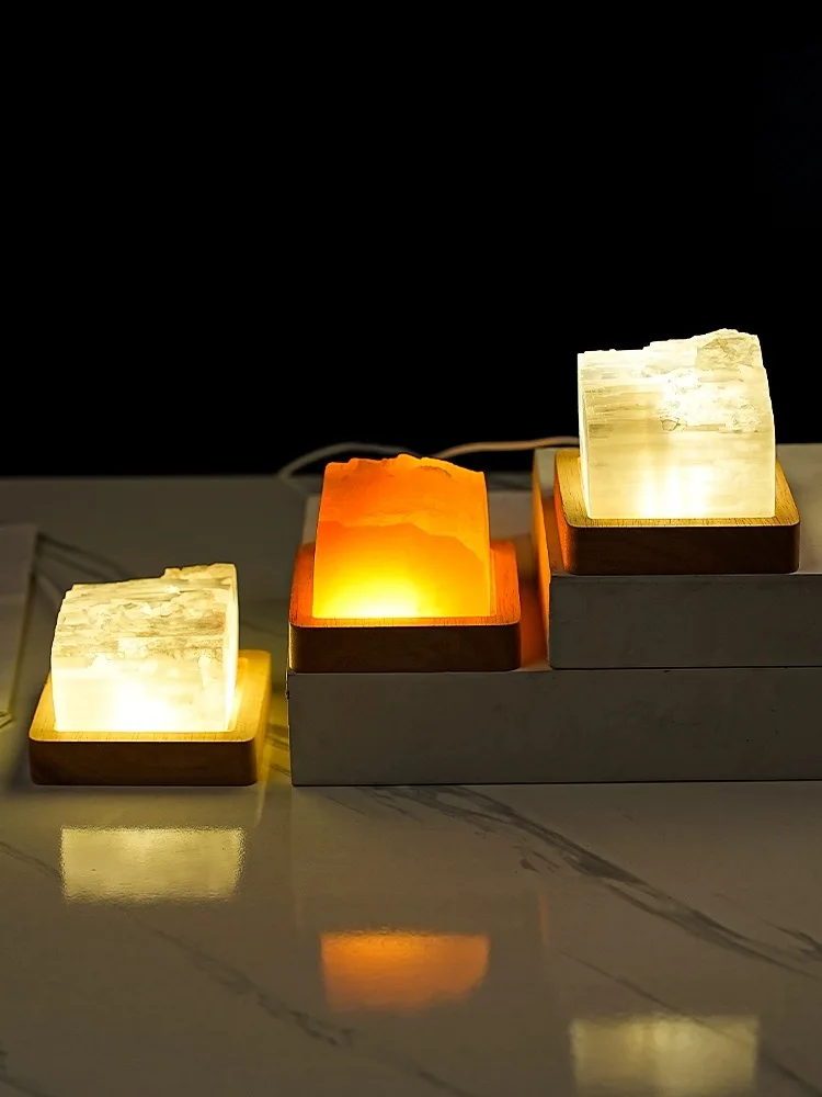 Arctic glacier bedside lamp atmosphere lamp gypsum original stone diffusing incense stone bedroom aromatherapy desk lamp