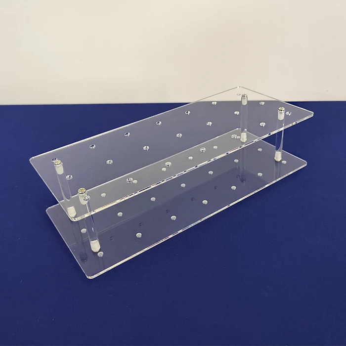 21 Holes Acrylic Cake Pop Lollipop Clear Display Stand Acrylic Lollipop Server Decoration Holder Base Shelf
