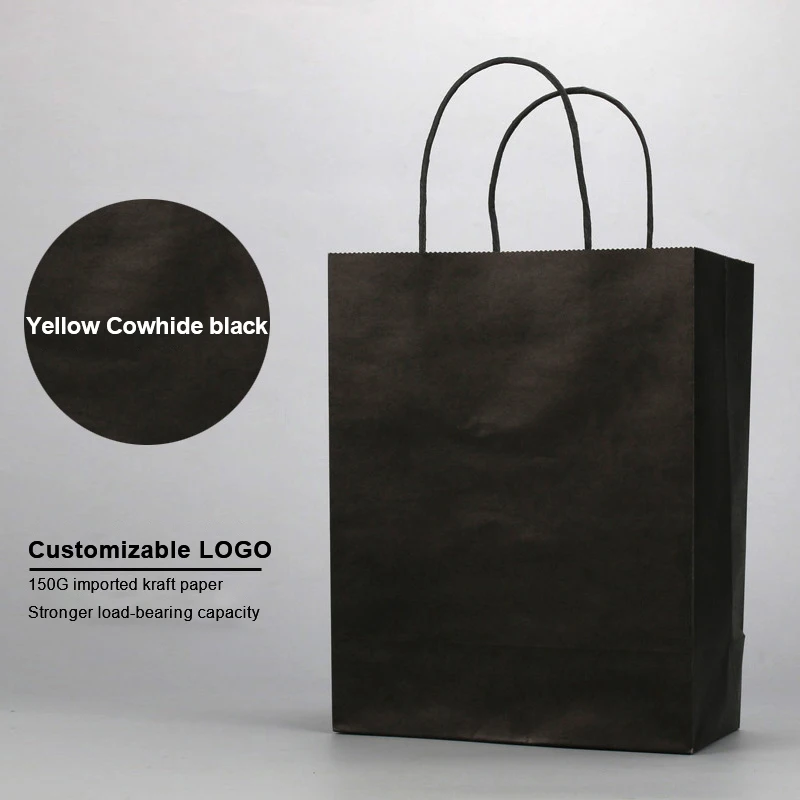 Small Custom Food Color Jumbo Brown Red Color Open Mouthed Kraft Paper Bags