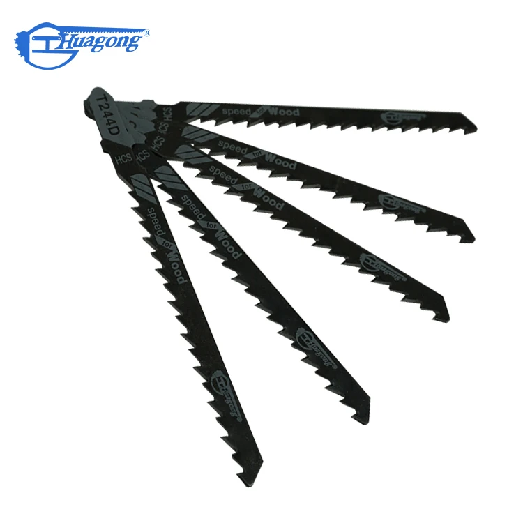 5 Pcs High Speed High Carbon Steel Jigsaw Saw Blade Wood