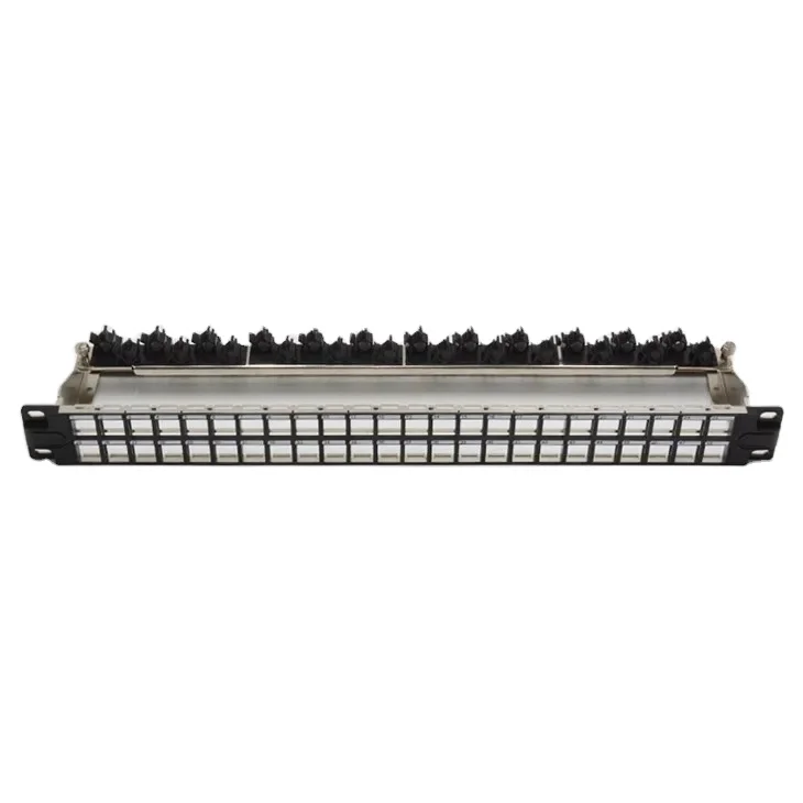 High-density Networking 1U 48 Ports Shielded Blank Patch Panel