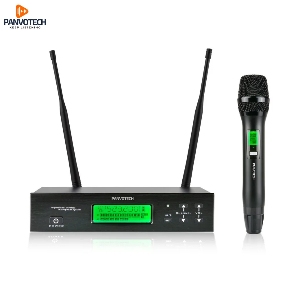 Panvotech pu-520 Long Distance Church Handheld Speech Cordless Professional Uhf Wireless Microphone