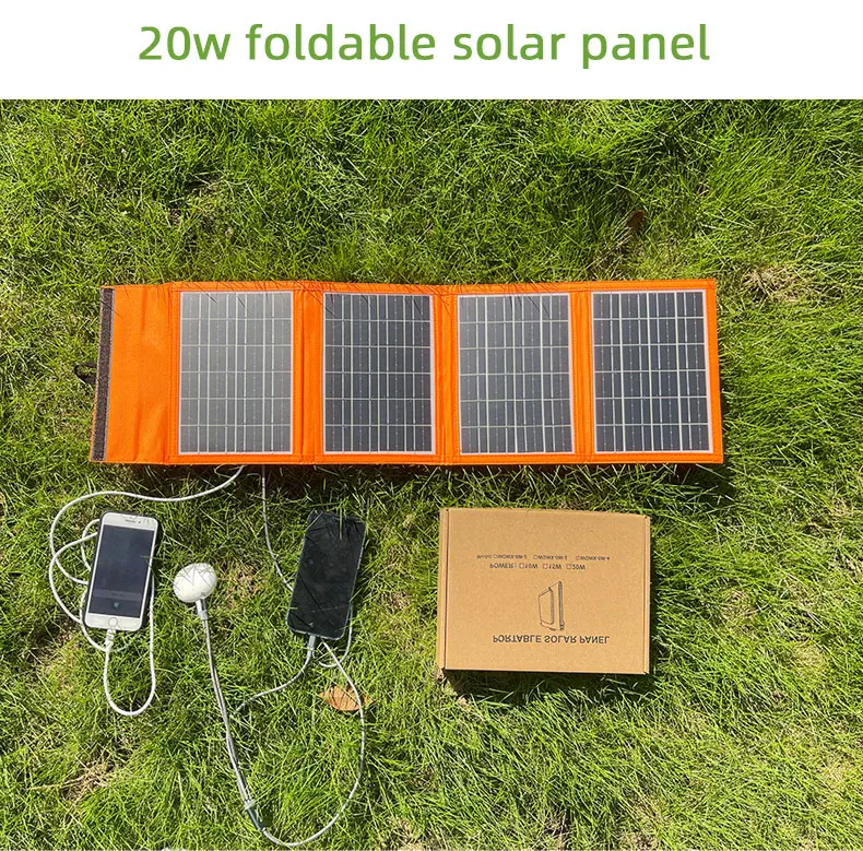 New Design Flexible 120w 21 W 14w Panel Folding Bag Foldable Solar Panel Charger