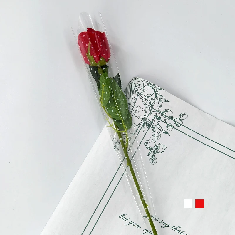 Can Be Customized Flowers Single Branch Bag Small Pentagonal Pattern Floral Triangle Bag Flower Sleeve