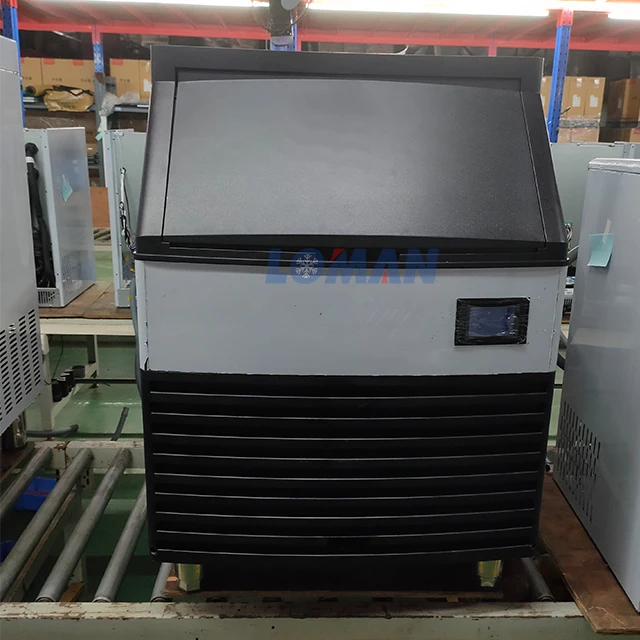 Loman Business 120kg/24hours stainless home use commercial automatic dry split type ice maker/ ice cube maker machine/ ice cube