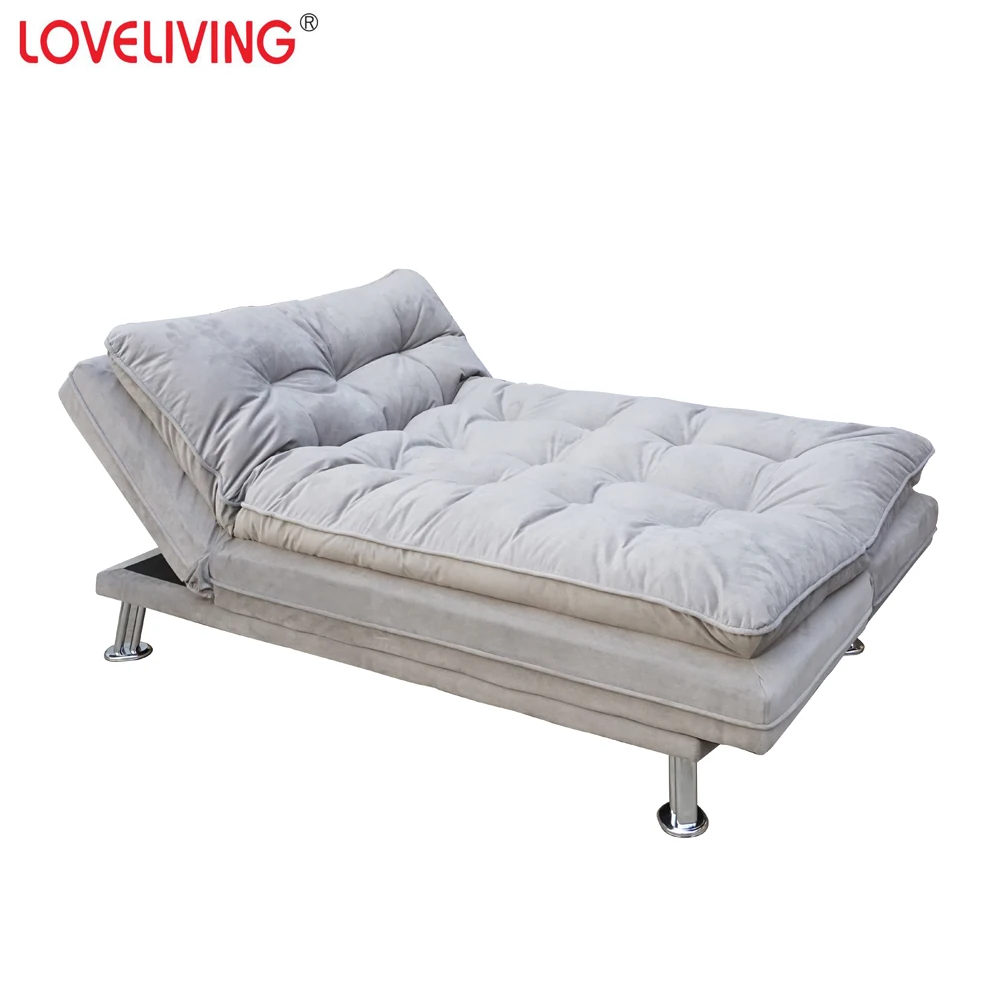 Wholesale cheap Japanese linen fabric futon foldable lazy sofa bed