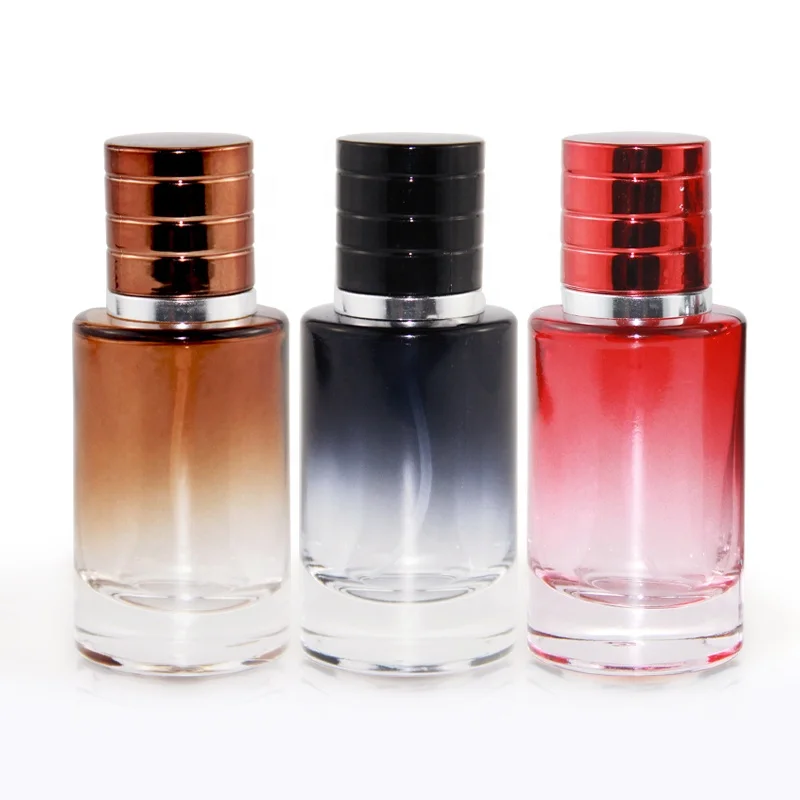 Wholesale Custom 30ml 50ml 100ml Black Oil Refillable Luxury Parfum Sample Spray Bottles Empty Glass Perfume Bottle Packaging