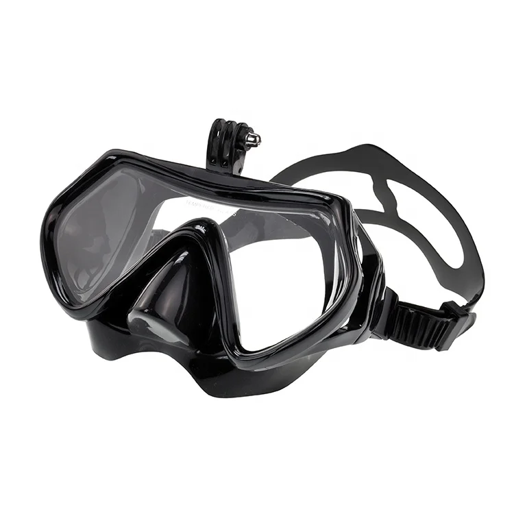 Factory supply motion camera mount free diving big nose scuba mask