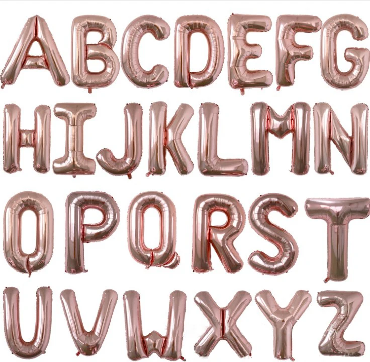 16 Inch 32 Inch 40Inch  Foil Letter Balloon For Party Decoration