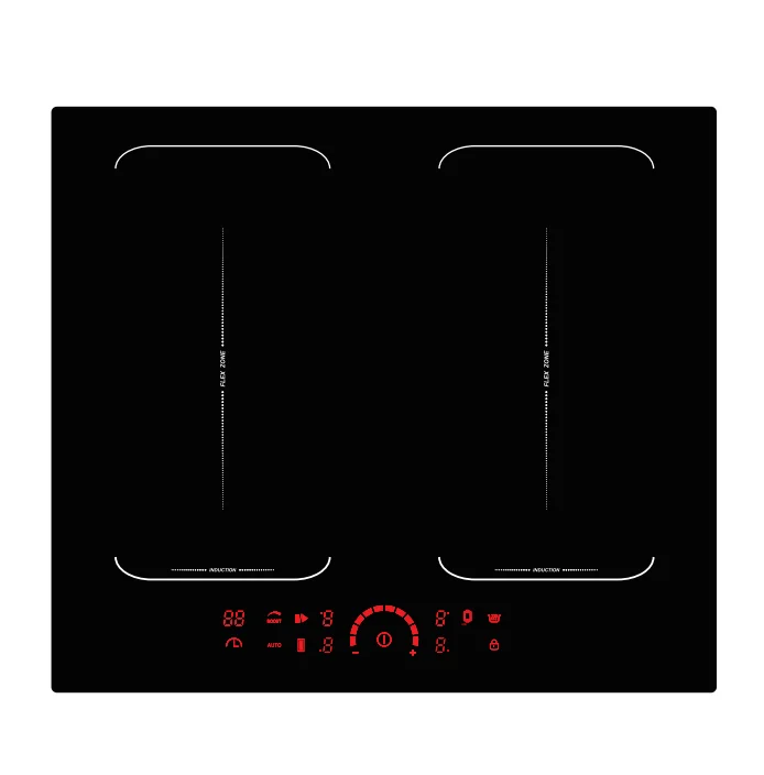 7000W China Built In Hob Suppliers Child Lock Ceramic Glass Touch Panel 3 Burner Induction Infrared Cooker with freezone