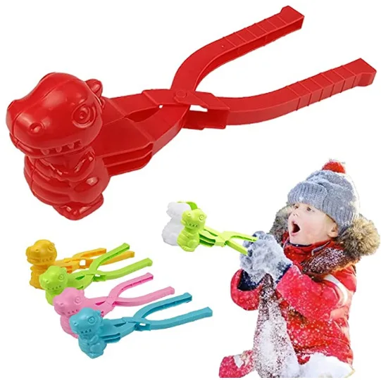 Outdoor Snowball Maker Clip Children Plastic Snow Beach Sands Making Ball Mold Tool For Winter Adults Snowball Fight Toys Set