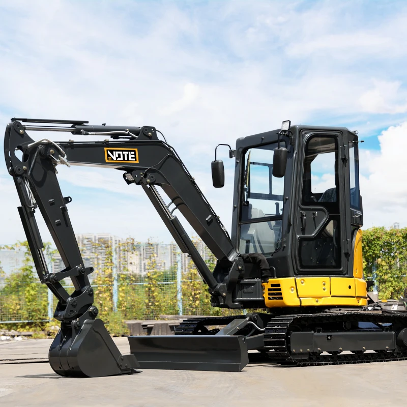Free Shipping  3.5 Ton Mini Excavator with EPA/Kubota Engine  2 Ton Machine Digger for Sale 1 Ton Mini Excavator Prices VOTE