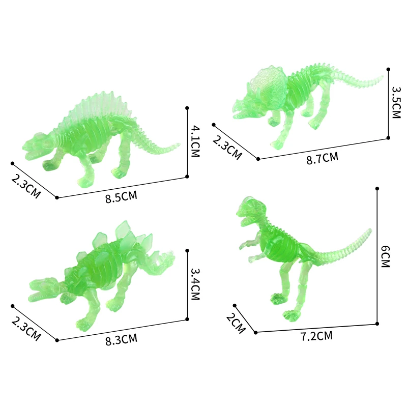 China Wholesale Very Funny Low Price Made In China Egg Capsule Mini Plastic animal Dinosaur Skeleton Toys For Promotional Gift