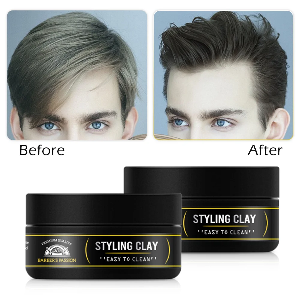Adds Thickness Hair Putty Styling Clay Mud Private Label Natural Texture Volume UP