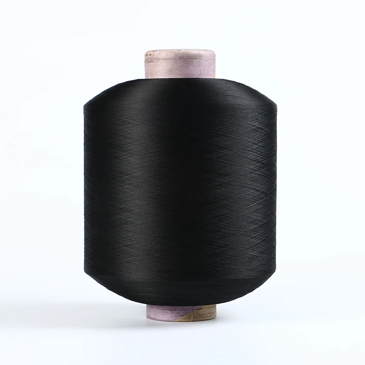 AA grade factory sales DTY polyester filament yarn Bleach white 100% polyester DTY 150D/48F yarn HIM SD