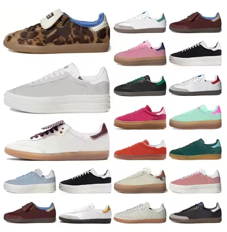 Samba Wales Bonner Leopard OG Low Trainers Shoes Original Samba Sneakers In Stock Walking Style Samba Shoes