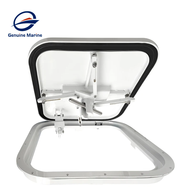 Genuine Marine Supplies Aluminum Watertight Escape Hatch Cover with Lift Handle Inspection Hatches For Boats