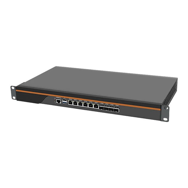 BKHD 1U Rackmount брандмауэр сервер 6x2 5 4x10G SFP + Atom C3808 12 ядер Pfsense Linux маршрутизатор для управления сетью Mikrotik