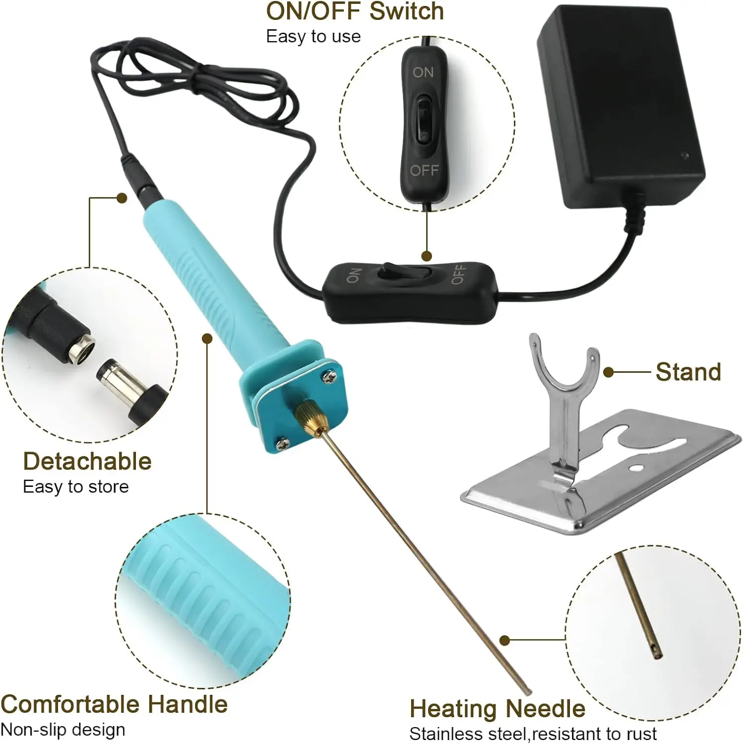 Portable Hot Wire Knife Foam Cutter Electric Styrofoam Cutting Tools with Cutting Machine Pen for Arts, Crafts DIY