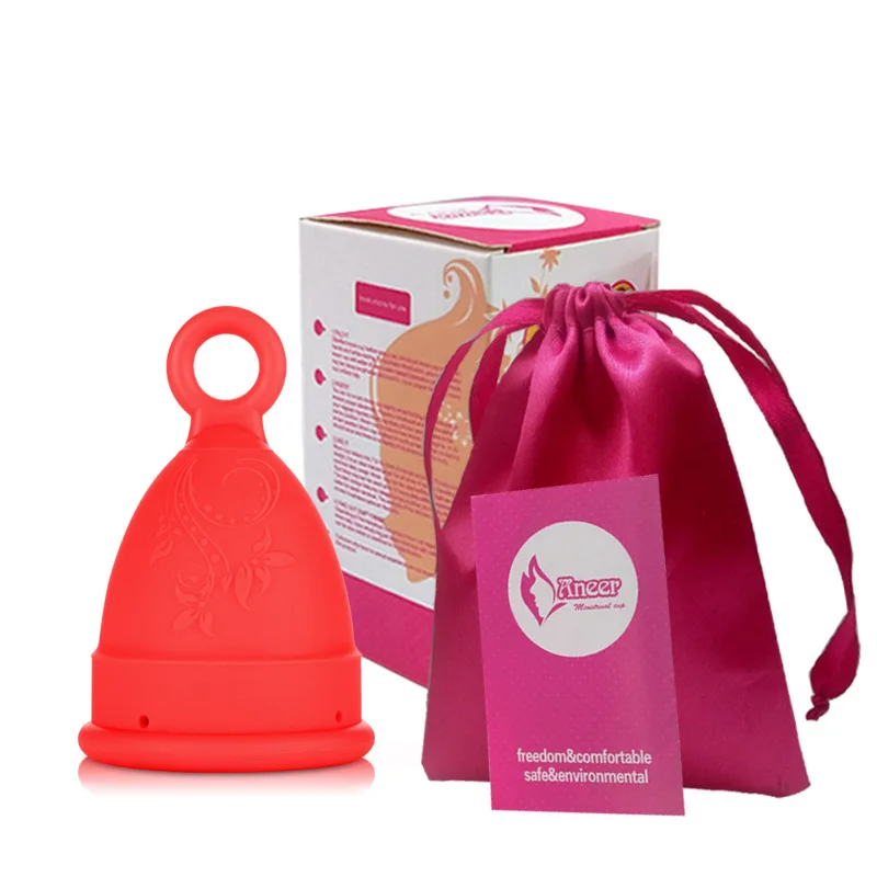 Free sample Private customized Silicone Menstrual Cup Colorful Reusable Period Cup