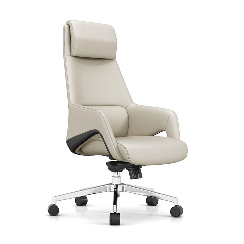  Wesome adjustable Armrest High Back PU Leather Style Furniture Executive Office
