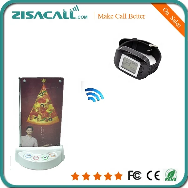 Wireless restaurant ordering call button system  table service call bell button
