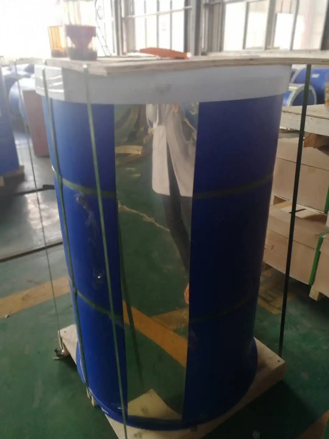 polished aluminium sheet stucco embossed finish with protective film on main side