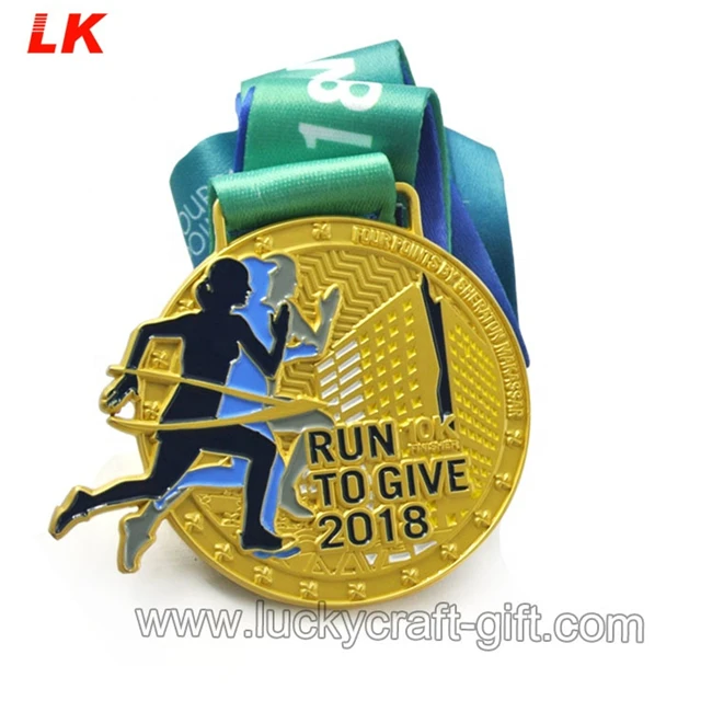 
Cheap Custom made 3d running marathon race sport finisher award metal medal medallion 