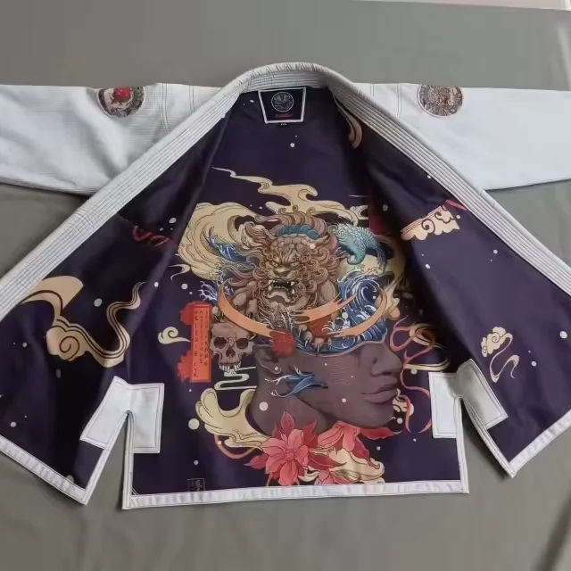 Индивидуальные материалы художественная одежда BJJ Gi MMA мужская униформа KimonoJiu-jitsu OEM Jiu Jitsu Kimono