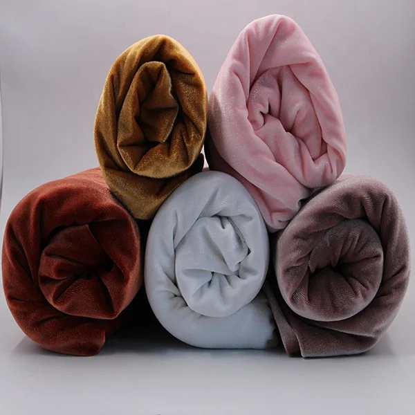 Good Quality Textile Wholesale Cheap Korean Velvet Fashion Knitted Fabric For Garment
