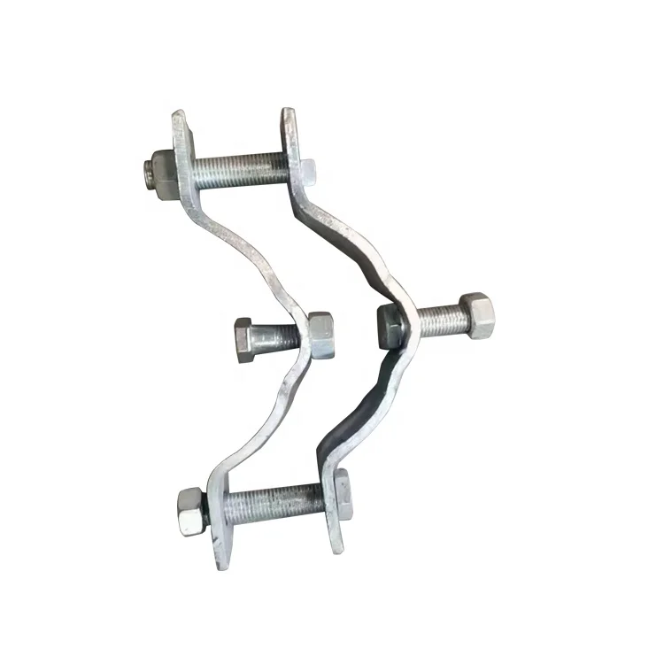 Pole Line Hardware Galvanized Mounting Clamp Adapter  Hot dip galvanized pole clamp CA type pole bracket