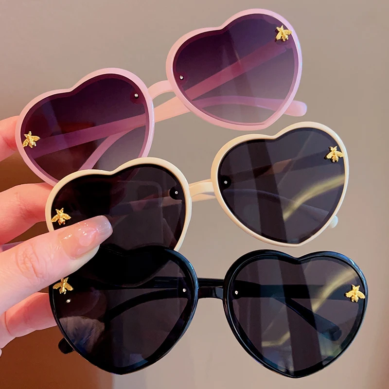 2024 New Children Cute Colors Animal Bee UV400 Sunglasses Baby Girls Outdoor Acrylic Sun Protection Sunglasses Kids Sun Glasses