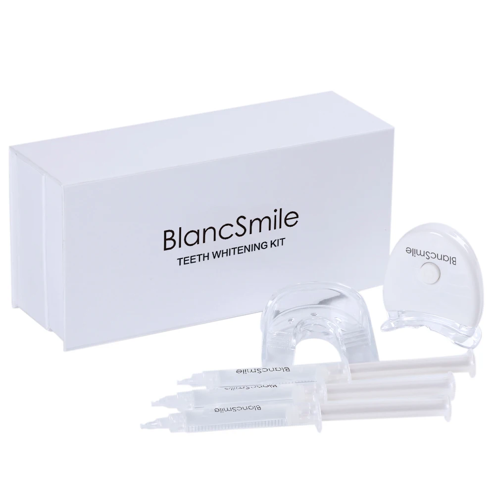 Blancsmile teeth whitening 44% Carbamide peroxide gel teeth whitening kit with led light