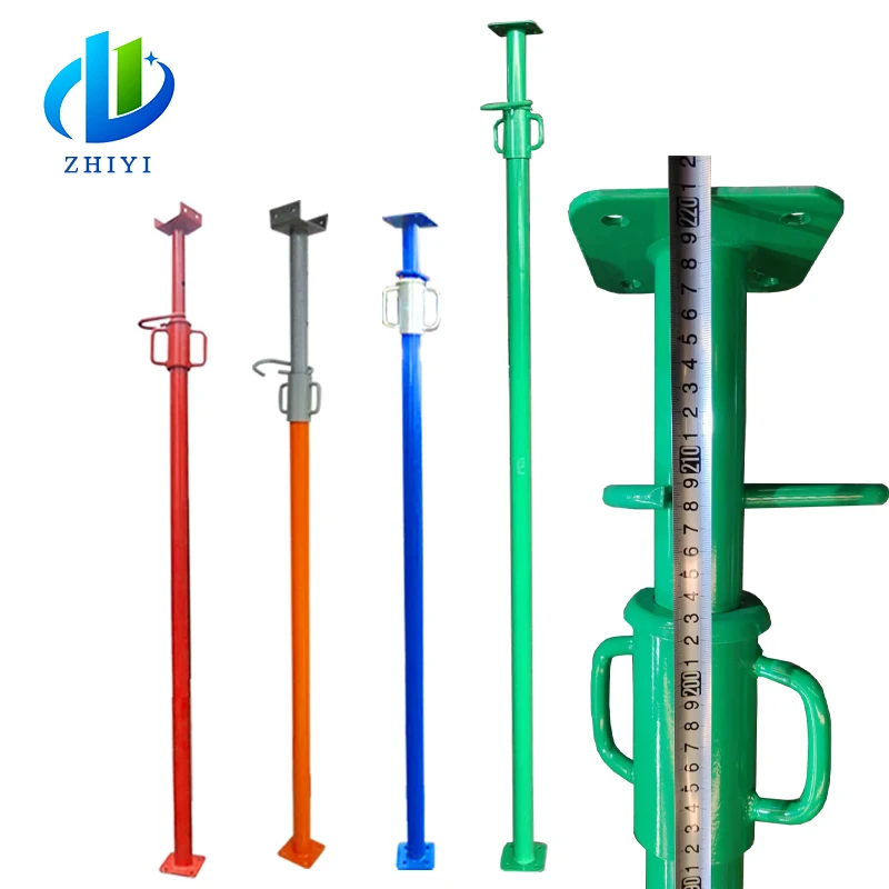 Building Constructions Adjustable Painted Acrow Props Steel Jack Post 4mm Turkey