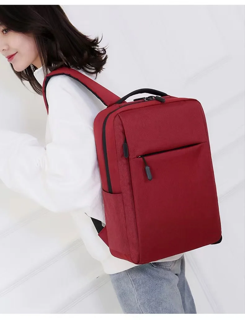 Fashion Waterproof  USB Computer Bag Portable Laptop Inner Multi-functional Business Lightweight Travel Laptop Backpack