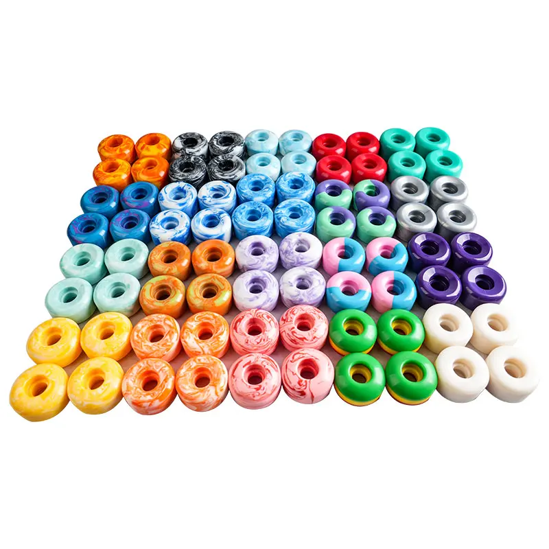 High Quality Pro Skateboard Wheels 50mm 51mm 52mm 53mm 54mm 58mm 100a 101a 102a 55D 57D Custom Skate Board Wheel with Logo