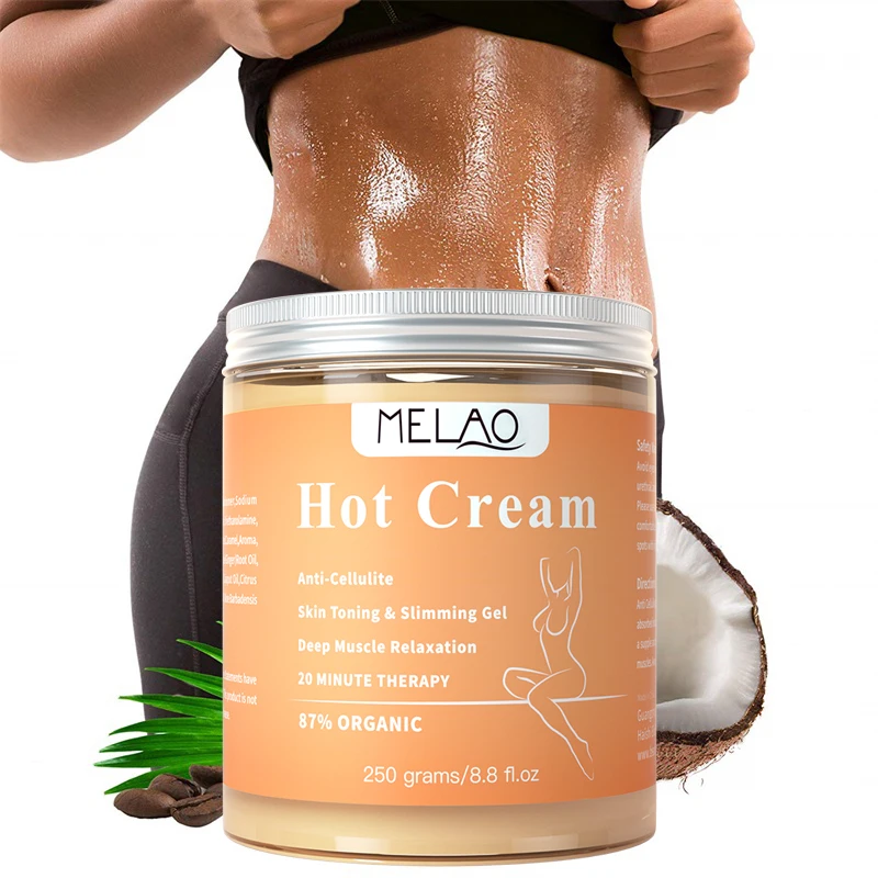 OEM Private Label organic Pure Natural Ingredients Best Slimming Cream Fat Burning Gel Loss Weight Cellulite Removal Hot Cream